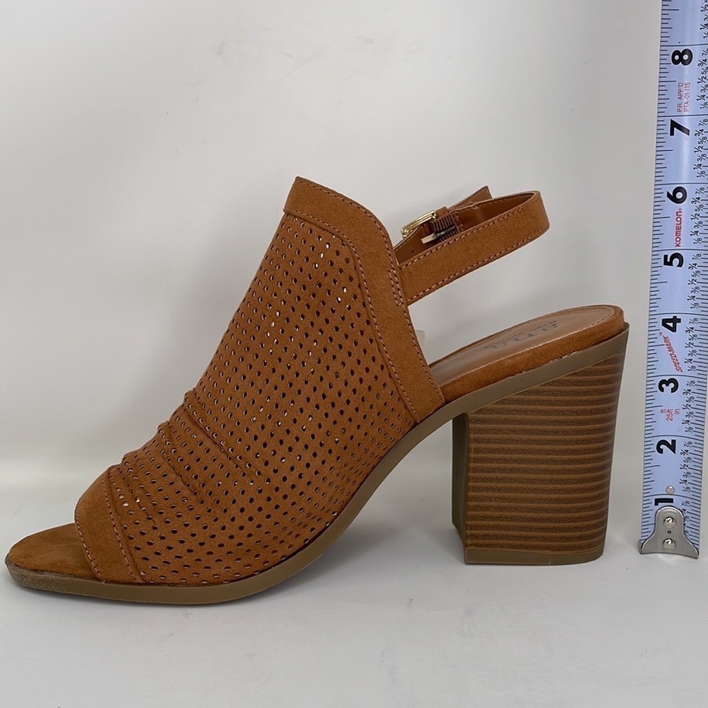 a.n.a Heels Shoes Sandals NWT Madelyn Mesh Cognac Brown Size 9.5 - Picture 8 of 14